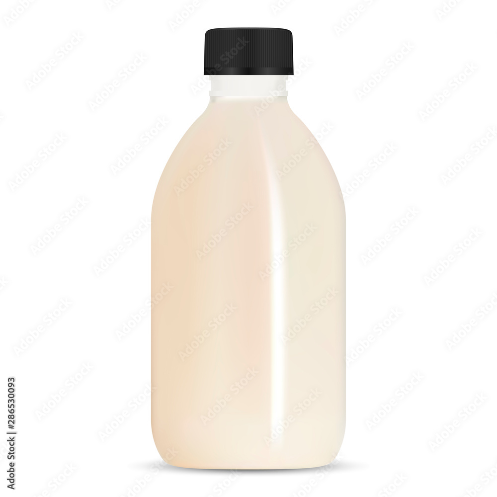 Cosmetic Bottle. Beauty Product Mockup. Shampoo Template. Plastic Lotion Container Isolated on White Background. Realistic Cosmetic Milk Bottle with Black Cap. Luxury Gel Jar Blank Cosmetic Bottle. Beauty Product Mockup. Shampoo Template. Plastic Lotion Container Isolated on White Background. Realistic Cosmetic Milk Bottle with Black Cap. Luxury Gel Jar Blank
