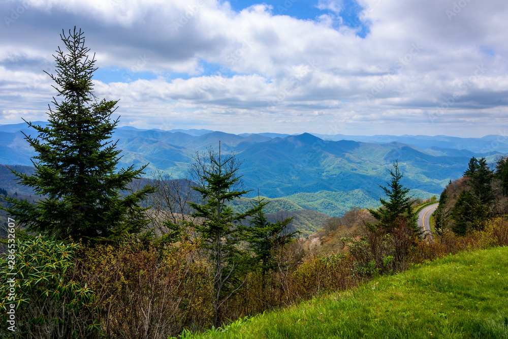 Scenic View of the Blue Ridge Mountains Scenic View of the Blue Ridge Mountains