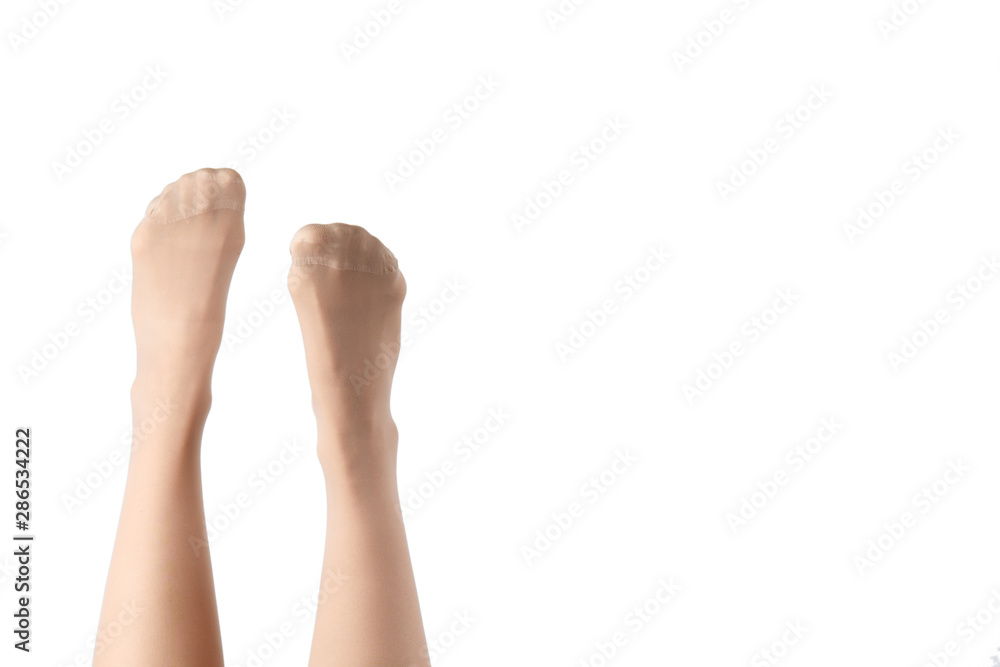 Obraz premium Stockings on perfect woman legs