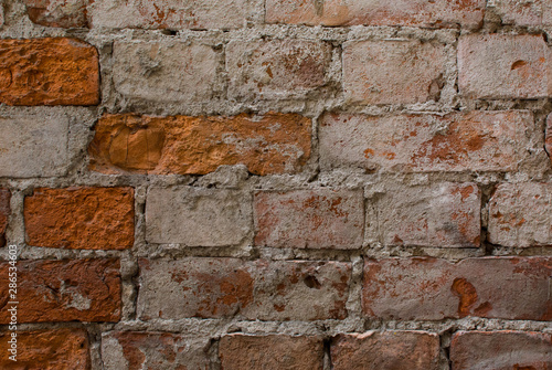 Brick wall. The texture of the building. Loft style background