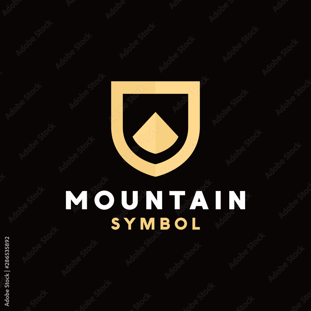Mountain Logo Vector Design Template. Modern and Emblem Icon. Shape And Badge Symbol. Mountain Logo Vector Design Template. Modern and Emblem Icon. Shape And Badge Symbol.