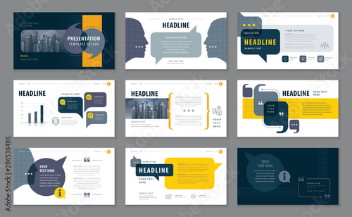 Abstract Presentation Templates, Infographic elements Template design set