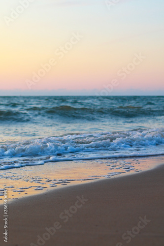 waves on the beach background