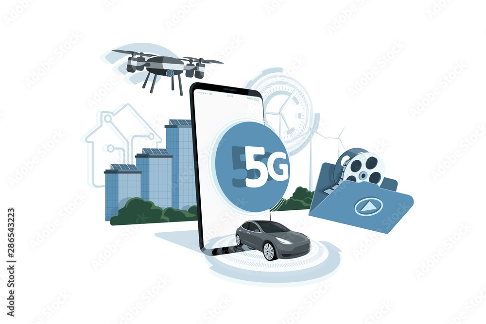 Appointment 5g network. Infographic. Vector illustration Appointment 5g network. Infographic. Vector illustration