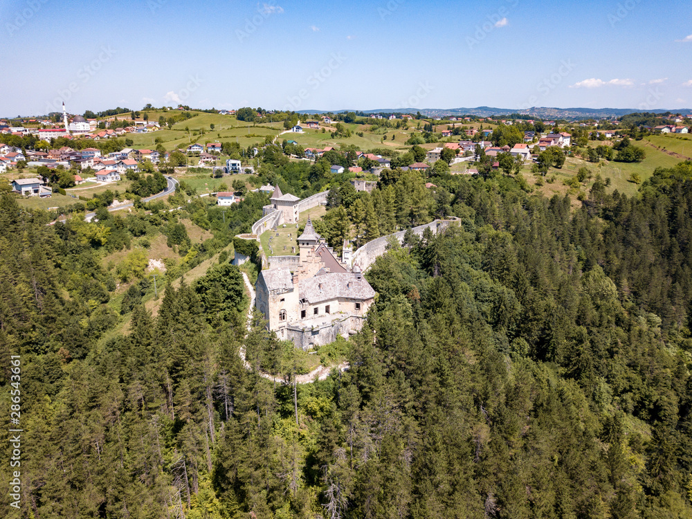 Ostrožac ( Ostrozac ) Castle is located in Bosnia and Herzegovina. It dates back to the 16th century when the Ottoman Turks established Ottoman province of Bosnia. It was renewed by Habsburg family.
