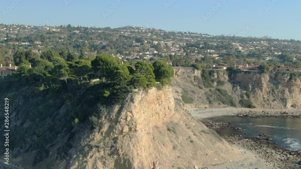 Aerial Shot of California Coastline Palos Verdes Resort Point Aerial Shot of California Coastline Palos Verdes Resort Point