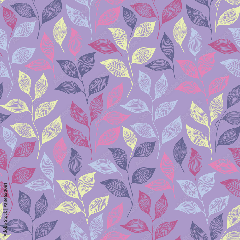 Wrapping tea leaves pattern seamless vector illustration. Wrapping tea leaves pattern seamless vector illustration.