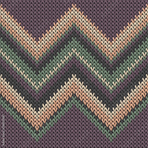 Chunky zig zal lines knit texture geometric 