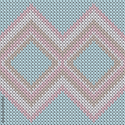 Vintage rhombus argyle knitting texture geometric 