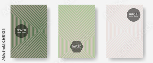 Halftone gradient texture vector cover layouts.