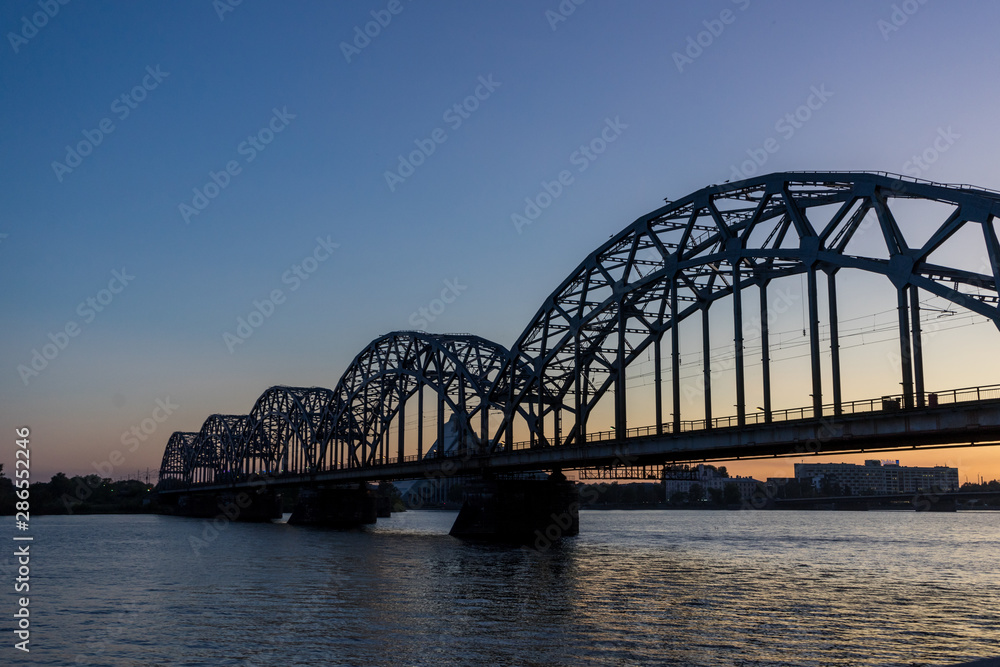 Riga bridge, Latvia