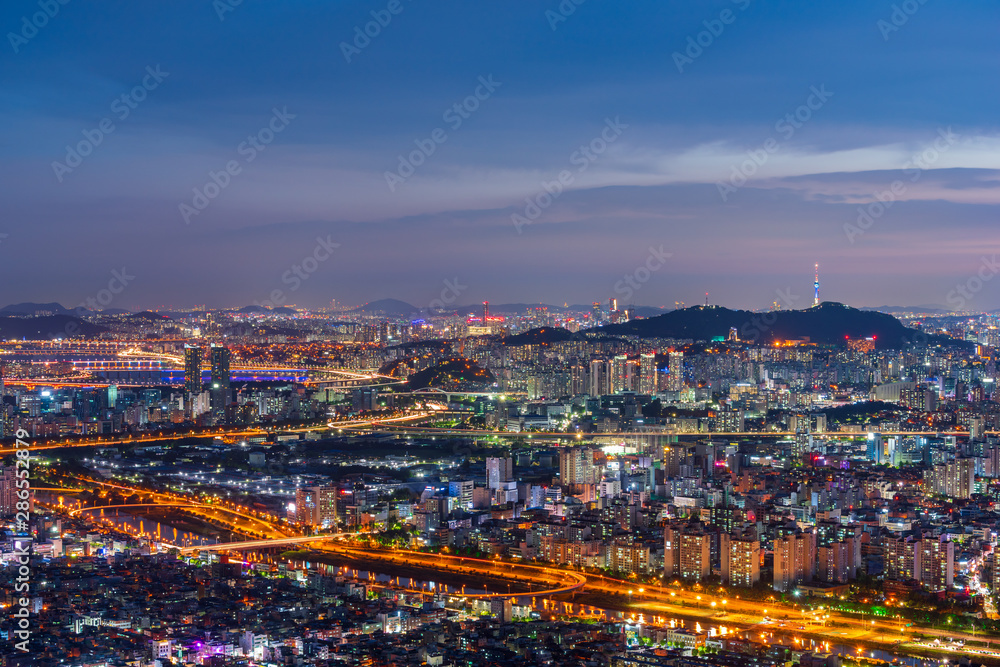 Seoul City Skyline,South Korea