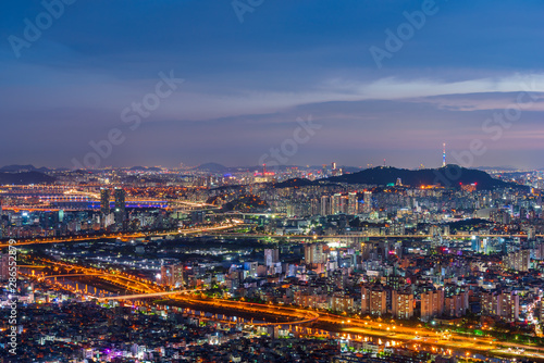 Seoul City Skyline,South Korea © CJ Nattanai