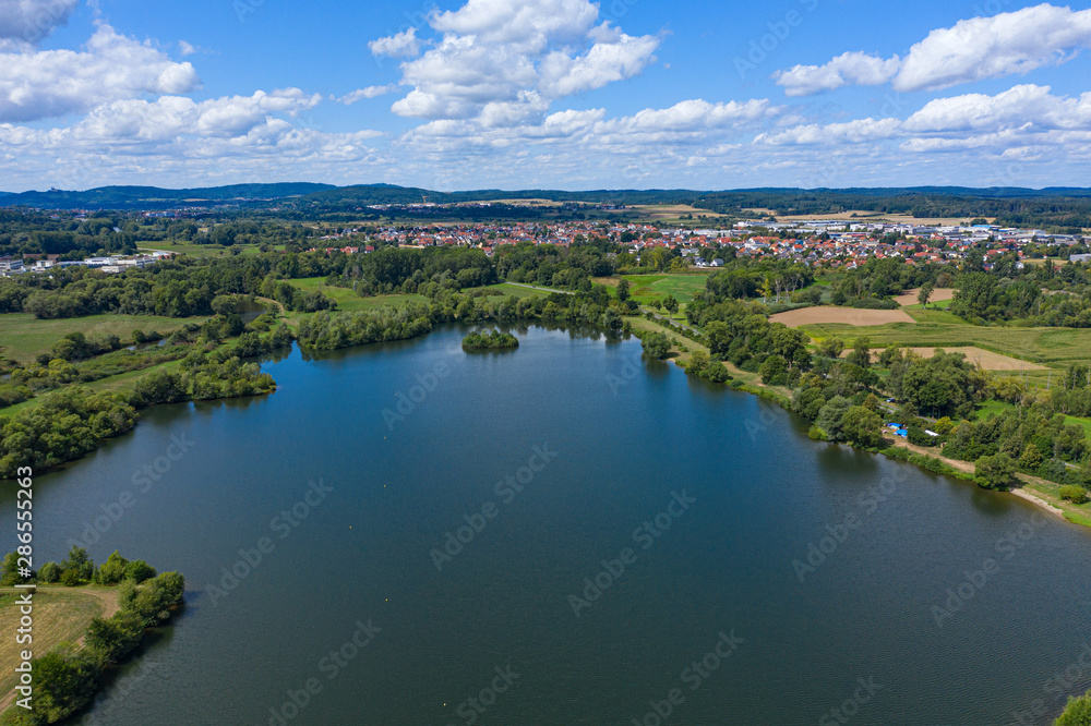 Fototapeta premium Der Rudufersee in Oberfranken/Deutschland