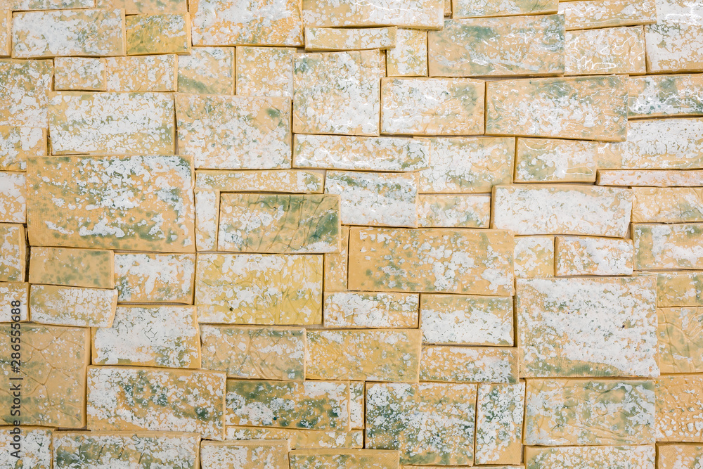 Fototapeta premium light yellow beige abstract ceramic pattern handmade