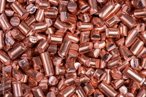 Foto Raw material copper industry, major contributor economy concept