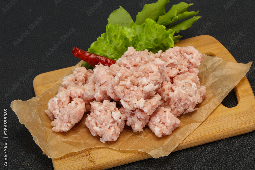 Homemade pork minced meat for cooking Homemade pork minced meat for cooking