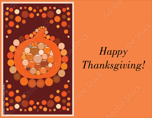 Thanksgiving background with place for text