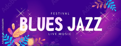 Blues jazz banner