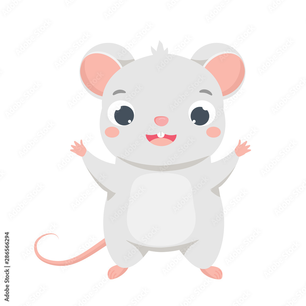Cartoon mouse. Cute rat character. vector clip art of rodent animal Cartoon mouse. Cute rat character. vector clip art of rodent animal
