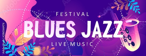 Blues jazz banner