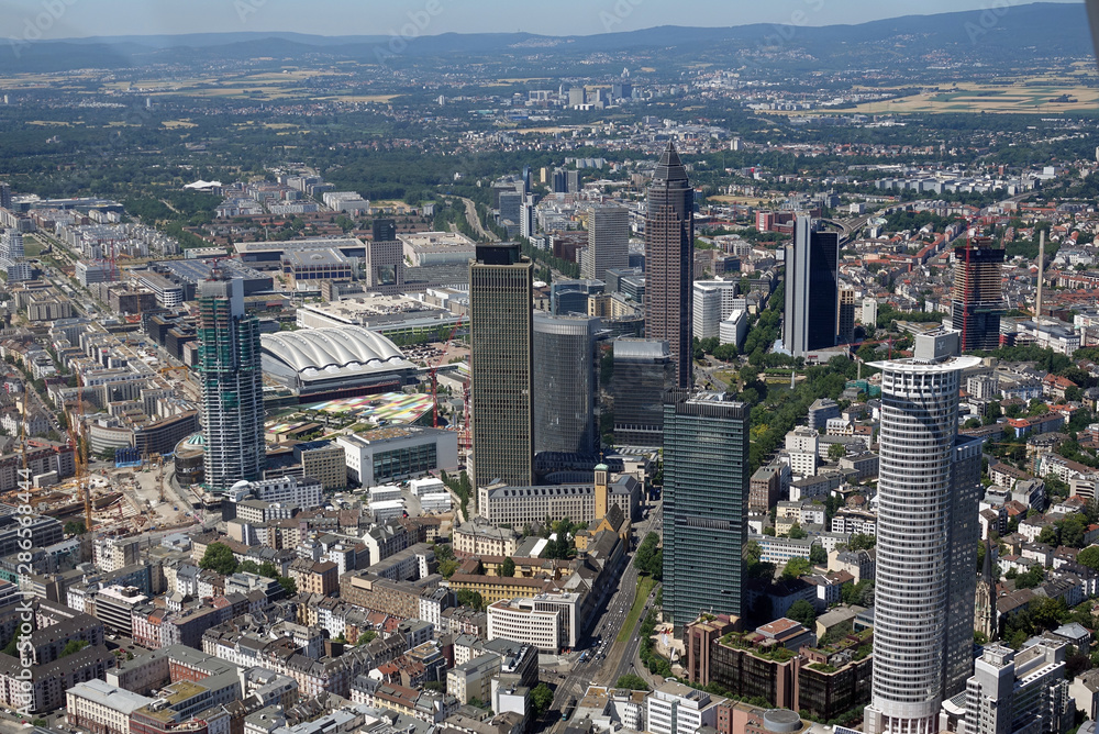 Fototapeta premium Skyline von Frankfurt