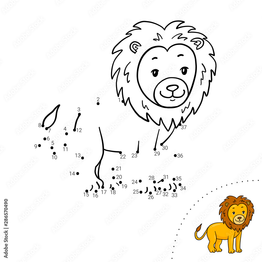 Obraz premium Dot to dot. Coloring book.