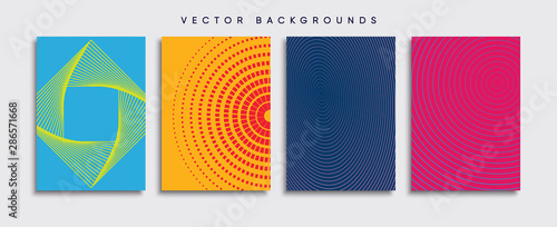 Obraz na płótnie Minimal Vector cover designs. Future Poster template. w salonie
