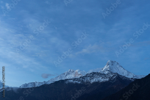 mountain peak view at poon hill trekking route © aotweerawit