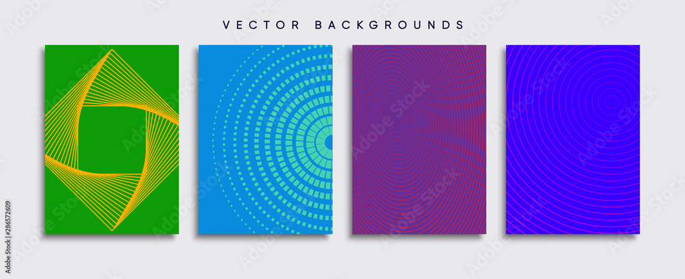 Minimal Vector cover designs. Future Poster template.