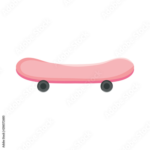 skateboard sport equipment isolated icon