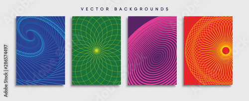 Minimal Vector cover designs. Future Poster template.