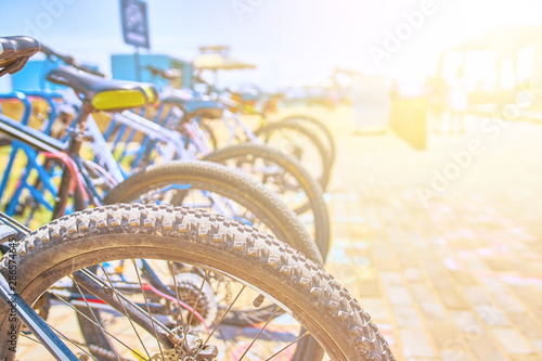 Parking spaces for bicycles