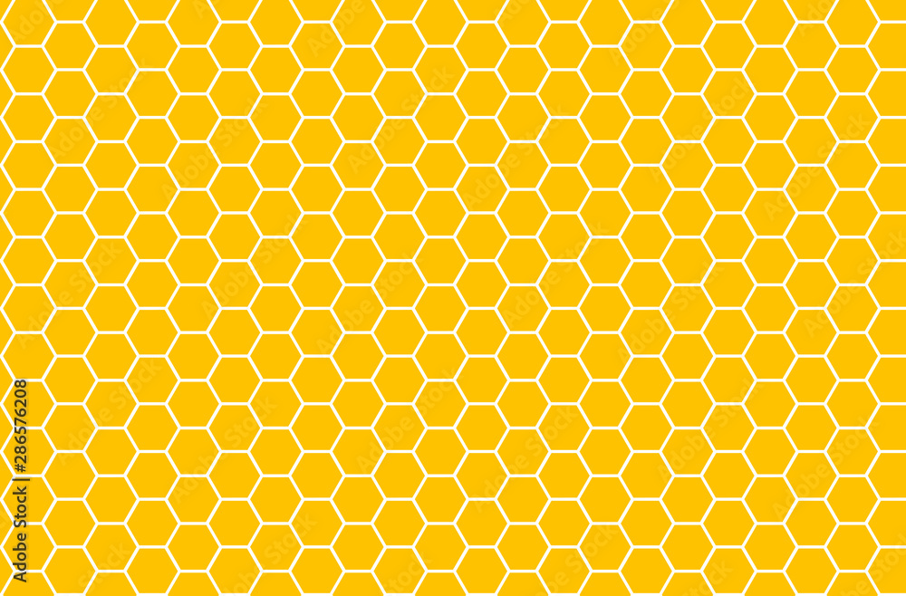 Yellow honeycomb honey seamless pattern Vector eps hexagons of geometric shapes mosaic background Yellow honeycomb honey seamless pattern Vector eps hexagons of geometric shapes mosaic background