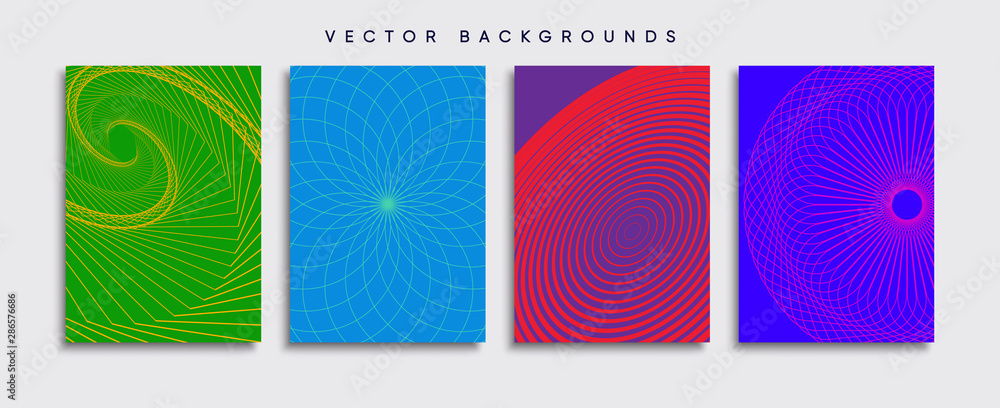 Minimal Vector cover designs. Future Poster template.