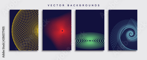 Obraz na płótnie Minimal Vector cover designs. Future Poster template. w salonie