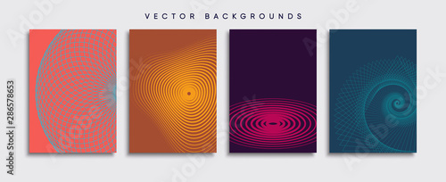 Obraz na płótnie Minimal Vector cover designs. Future Poster template. w salonie
