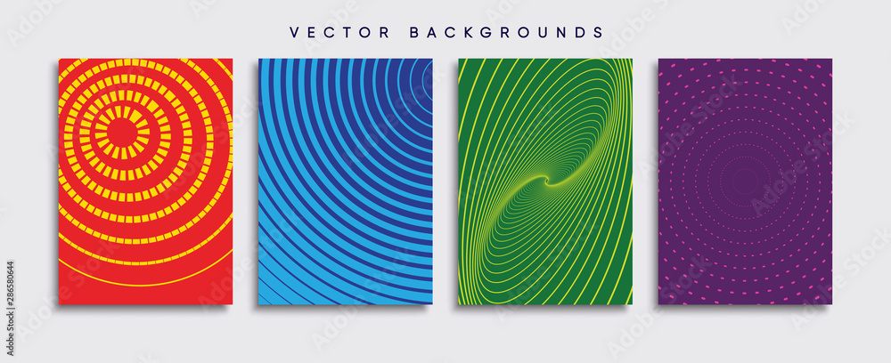 Minimal Vector cover designs. Future Poster template.