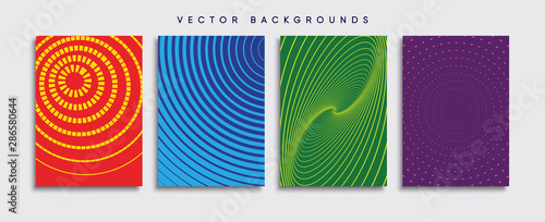 Obraz na płótnie Minimal Vector cover designs. Future Poster template. w salonie