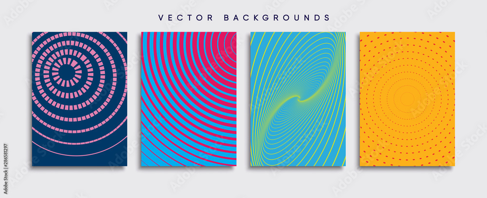 Minimal Vector cover designs. Future Poster template.