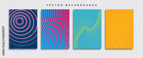 Obraz na płótnie Minimal Vector cover designs. Future Poster template. w salonie