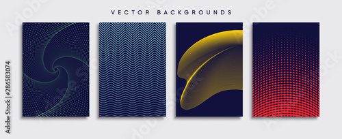 Minimal Vector cover designs. Future Poster template.