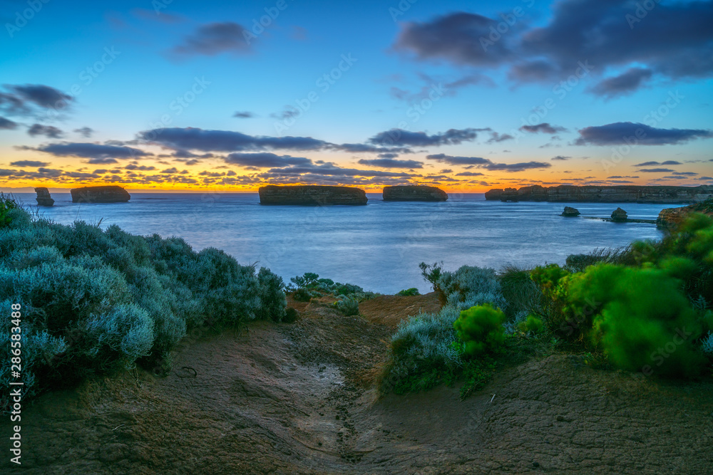 bay of islands after sunset at blue hour, great ocean road, australia 20