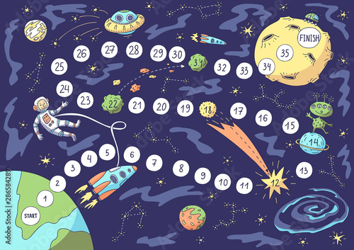 Board game. Space.