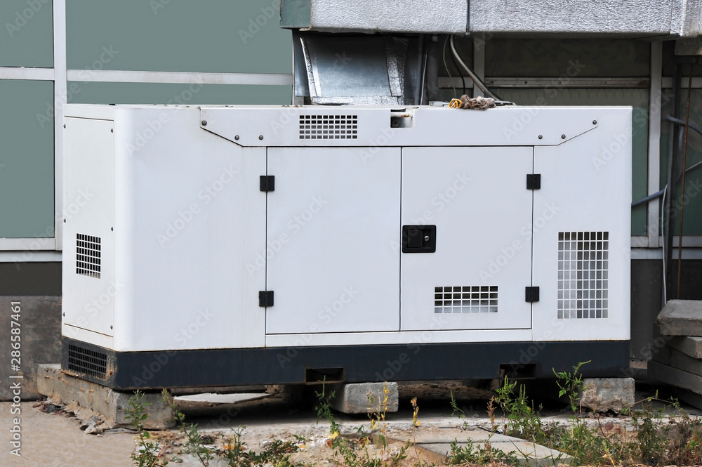 Mobil electric generator Stock Photo | Adobe Stock