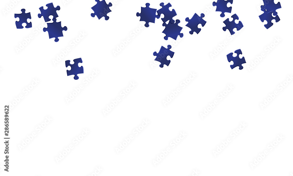 Game enigma jigsaw puzzle dark blue parts vector Game enigma jigsaw puzzle dark blue parts vector