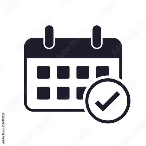 Vector Flat Calendar Icon design. Business calendar icon. Calendar icon concept.