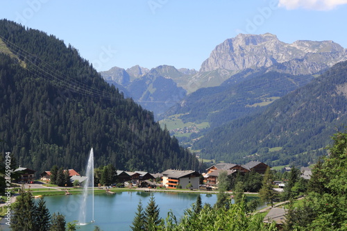Obraz na płótnie Châtel en Haute-Savoie w salonie