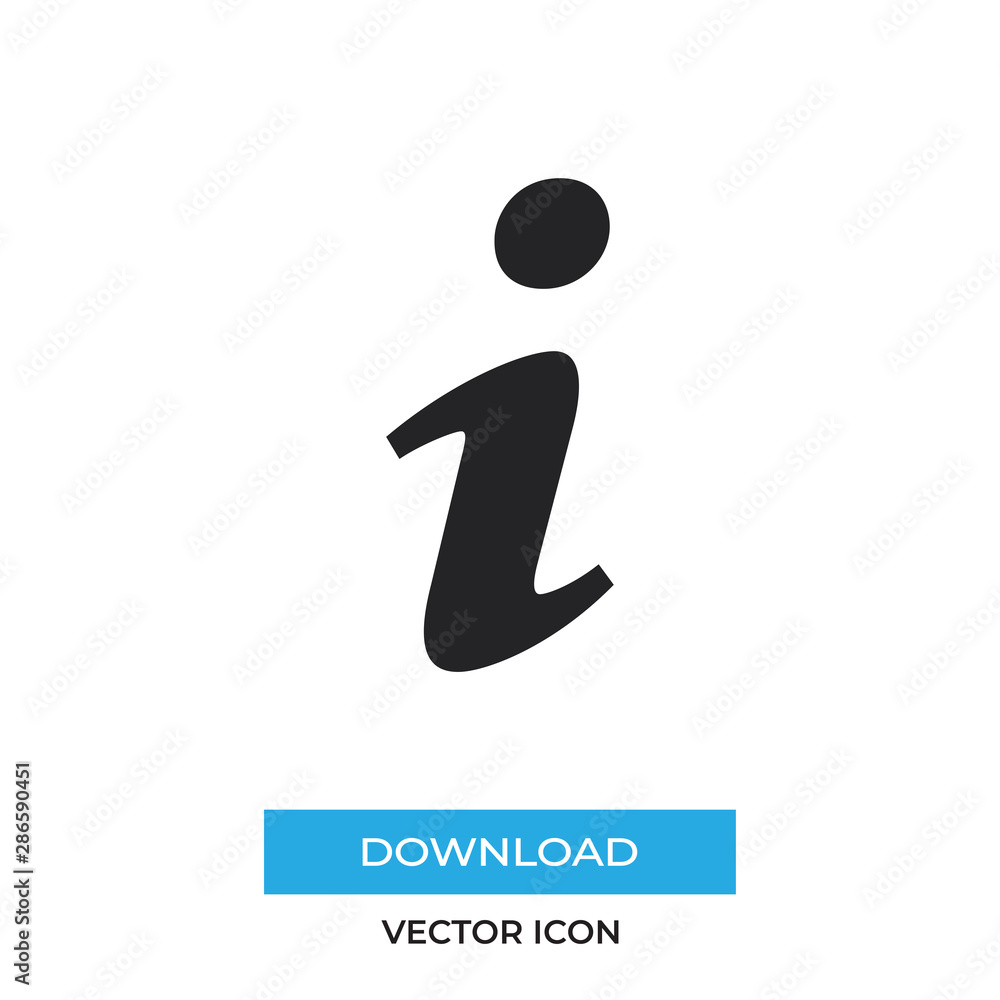 Info sign vector icon, simple car sign. Info sign vector icon, simple car sign.