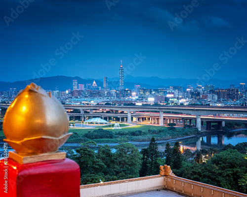 View on the downtown of Tai...